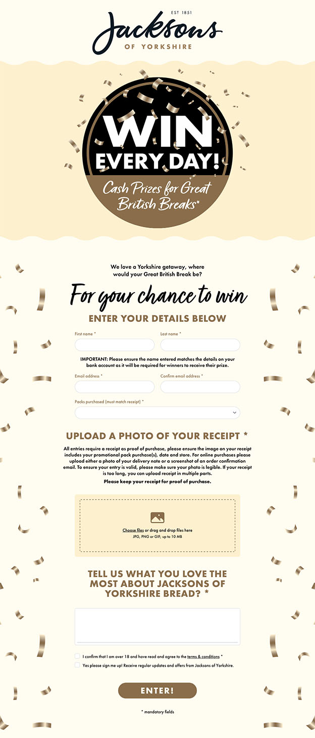 Jacksons of Yorkshire promotion